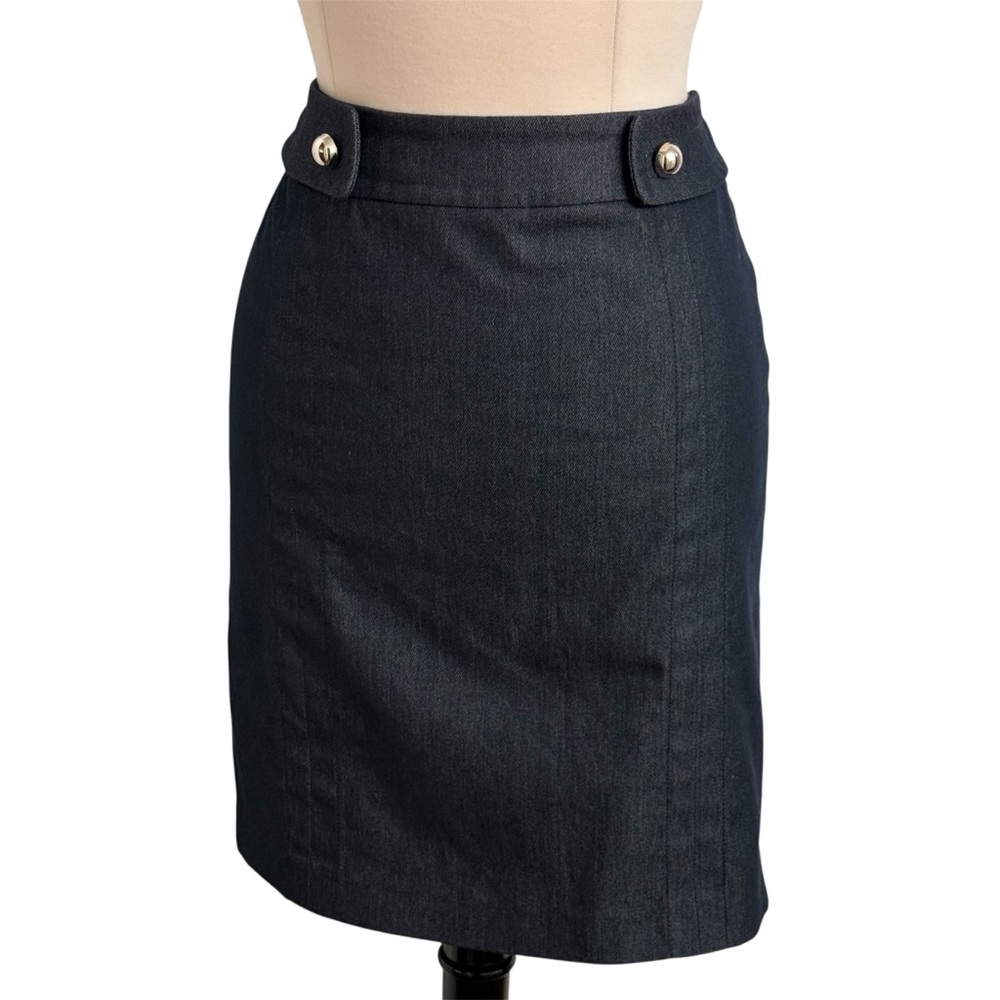 Jones New York Signature Women's Stretch Dark Wash Denim Pencil Skirt, Size 8
